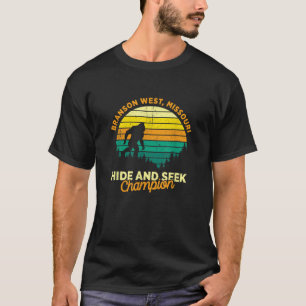 T-shirt Retro Branson West Missouri Big foot Souvenir