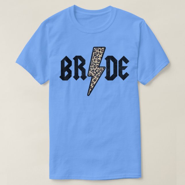 T-shirt Retro Bride Rock N Roll Bridal Bachelorette Party  (Design devant)