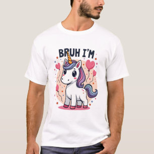 T-shirt Rétro Bruh J'ai 8 Licorne Anniversaire Mignon Rétr