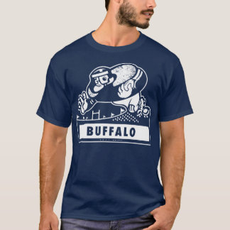 T-shirt Retro Brute Buffalo Blanc