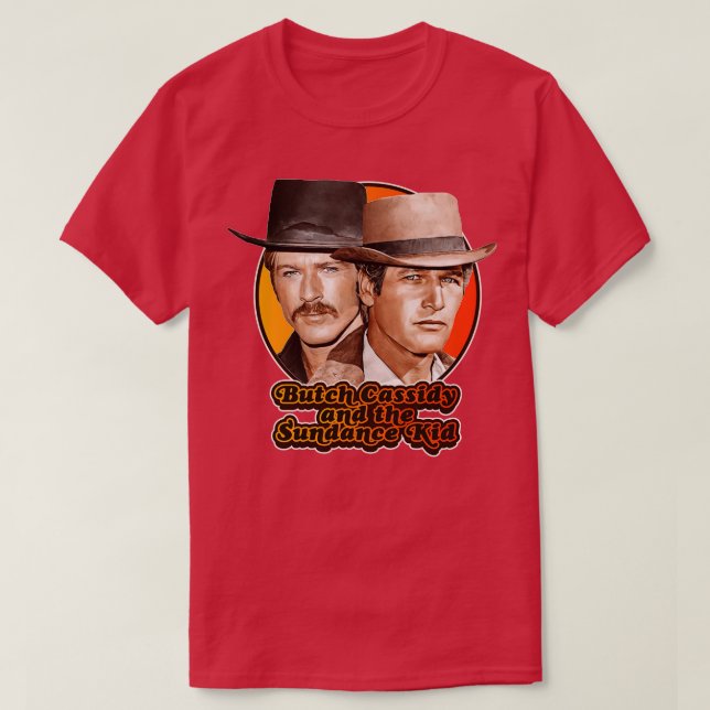 T-shirt Retro Butch Cassidy et Sundance Kid Tribute (Design devant)