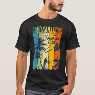 T-shirt Retro Cabo San Lucas 2023 Mexique Famille Vacances
