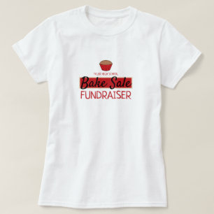 T-shirt Retro Cake Design, Charité Bake Sale Event
