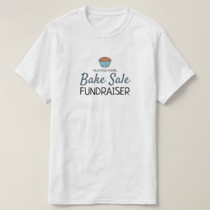T-shirt Retro Cake Design, Charité Bake Sale Event