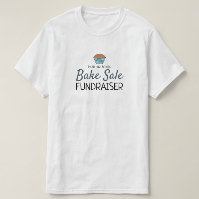 T-shirt Retro Cake Design, Charité Bake Sale Event (Design devant)