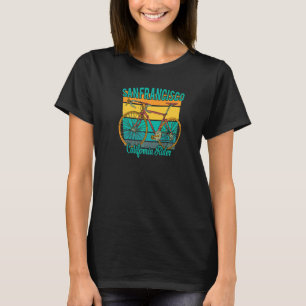T-shirt Retro California Rider Pour San Francisco Bike Ent