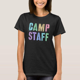T-shirt Retro CAMP STAFF Summer Campground Crew Counselor 
