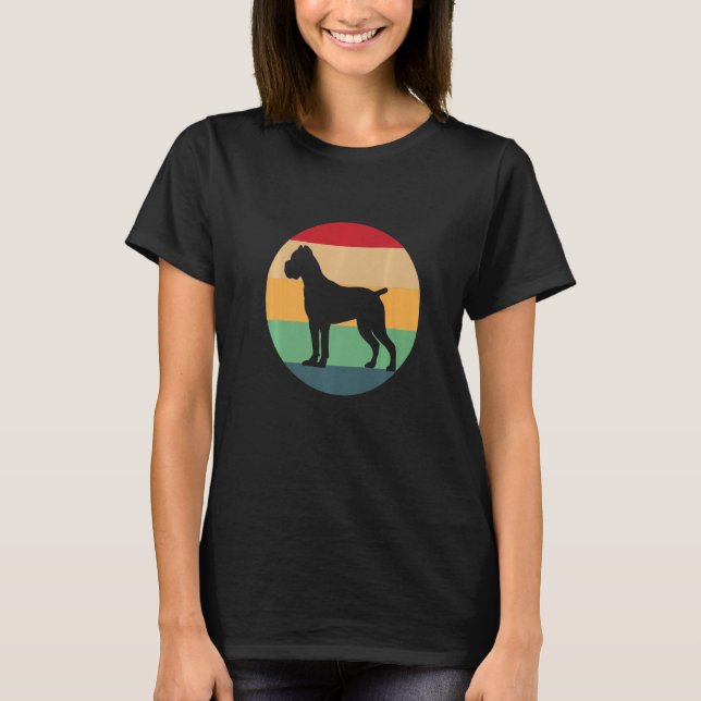 T-shirt Retro Cane Corso Dog Italian Mastiff Premium (Devant)