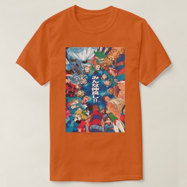 T-shirt Retro Capcom art Psxstyle (Design devant)