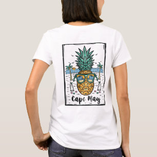 T-shirt Retro Cape May deux côtés des oeuvres d'art.