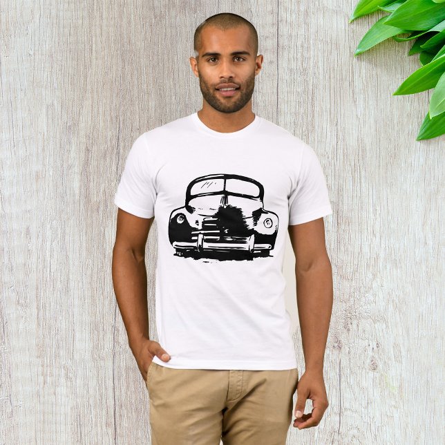 T-Shirt Rétro Car Mens (Créateur téléchargé)