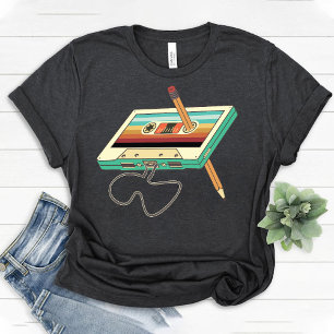 T-shirt Retro Cassette Tape Party 80s 90s