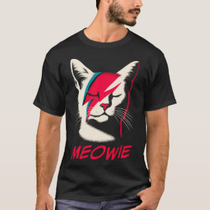 T-shirt Retro Cat Rock Et Roll Music Concert Festival Ban