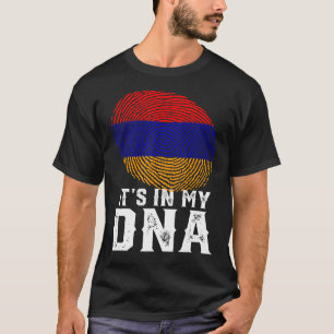 T-shirt Retro C'est dans mon ADN empreintes digitales Armé