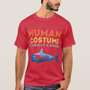 T-shirt Rétro C'Est Mon Costume Humain Je Suis Vraiment Un