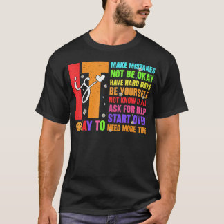 T-shirt Rétro C'est Okay De Faire Des Erreurs Soyez Vous-M