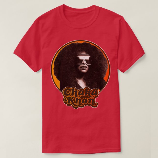 T-shirt Retro Chaka Khan Hommage (Design devant)