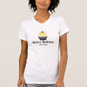 T-shirt Rétro chemise de logo de petit gâteau de