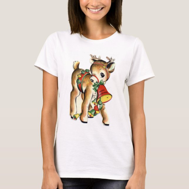 T-shirt Rétro chemise de renne de KRW (Devant)