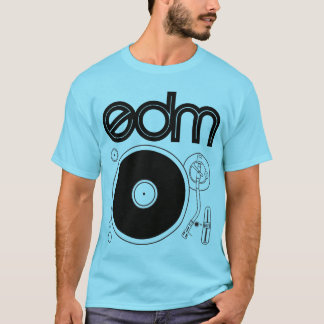 T-shirt Rétro chemise de Tourne-disque d'EDM