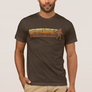 T-shirt Rétro chemise vintage affligée de Sasquatch