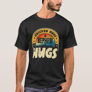 T-shirt Retro Chicken Nugs Nuggets Foodies Câlins de neveu