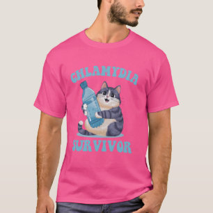 T-shirt Retro Chlamydia Survivor Funny Chat Meme Sarcastiq