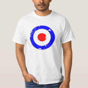 T-shirt Rétro cible âgée vintage de mod