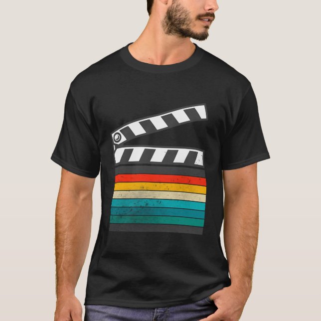 T-shirt Rétro cinéaste cinéastes Vidéographes Edi (Devant)