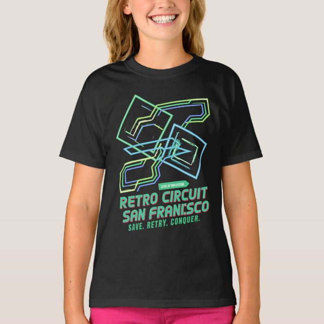 T-shirt Retro Circuit Dreams (Devant)