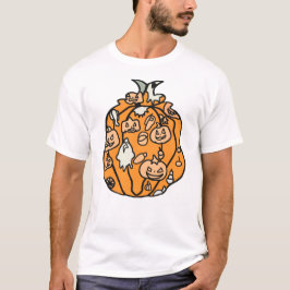 T-shirt Retro Citrouille Spooks et Halloween Traitements!