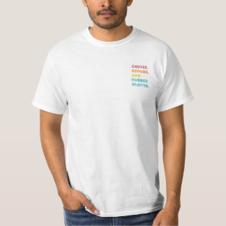 T-shirt Retro Coffee Scrubs Caoutchouc