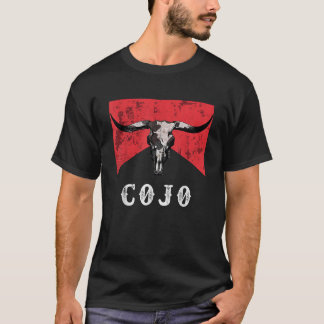 T-shirt Retro Cojo Bull Sketch Musique Pays les années 70 