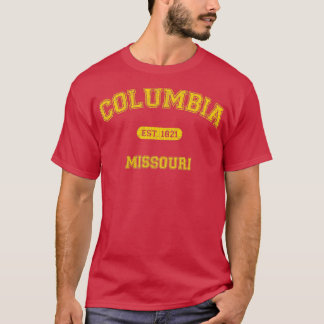 T-shirt Retro CollegeStyle Columbia Missouri 1821 1
