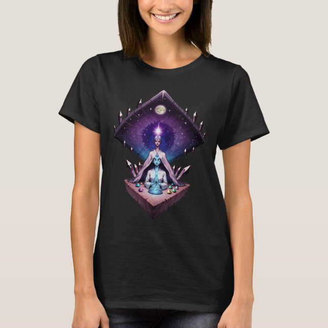 T-shirt Retro Comic Psychedelic Spirit Art (Devant)