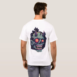 T-shirt Retro Comic Style Monster Skull
