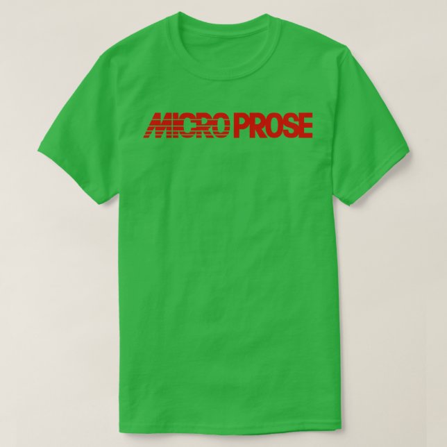 T-shirt Retro Computer Games - Microprose (Design devant)