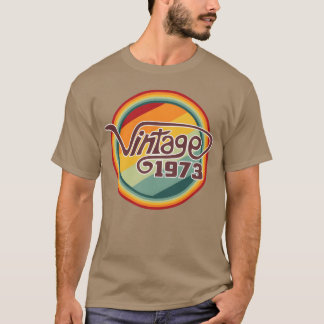 T-shirt Rétro courbe vintage 1973