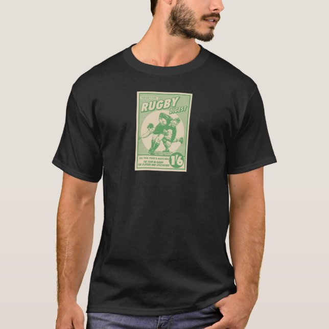 T-shirt Rétro couverture de magazine de Ruggershirts (Devant)