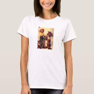 T-shirt Rétro cow-girl