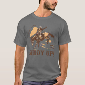 T-shirt Retro Cowboy Rodeo Giddy Tenez vos chevaux Weste