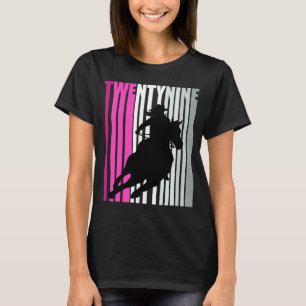 T-shirt Retro Cowgirl Anniversaire 29e Rodeo Cheval Queen 