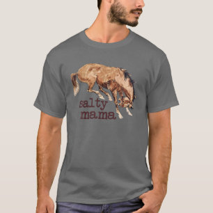 T-shirt Retro Cowgirl Salty Mama Horse Amateurs Western Co