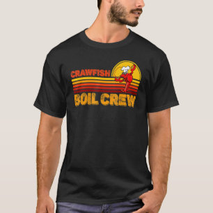 T-shirt Retro Crawfish Boil Crew Crayfishcrawdadmudbug