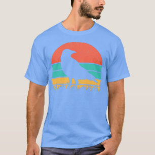 T-shirt Retro Crow Corbeau Vintage Corbeau Oiseau Oiseau A