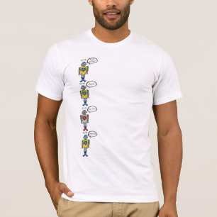 T-shirt Retro Cute Funny Jouet amusant Cartoon Talking Rob
