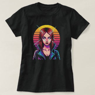 T-shirt Retro-Cyber Warrior