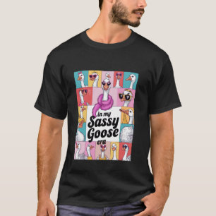 T-shirt Rétro Dans Mon Ère De L'oie Ridicule Amoureux Des