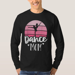 T-shirt Retro Danse Maman Vintage rose Ballerina Chemise B