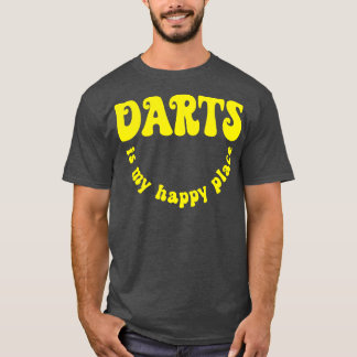 T-shirt Retro Darts Est Mon Joyeux Place Darts Player